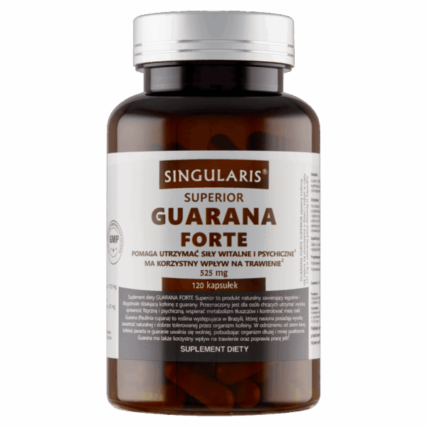 GUARANA FORTE 525 mg SINGULARIS® SUPERIOR 120 kapsułek