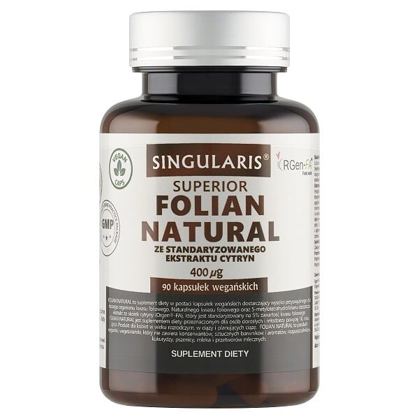 FOLIAN NATURAL ZE STANDARYZOWANEGO EKSTRAKTU Z CYTRYN 400 μg
