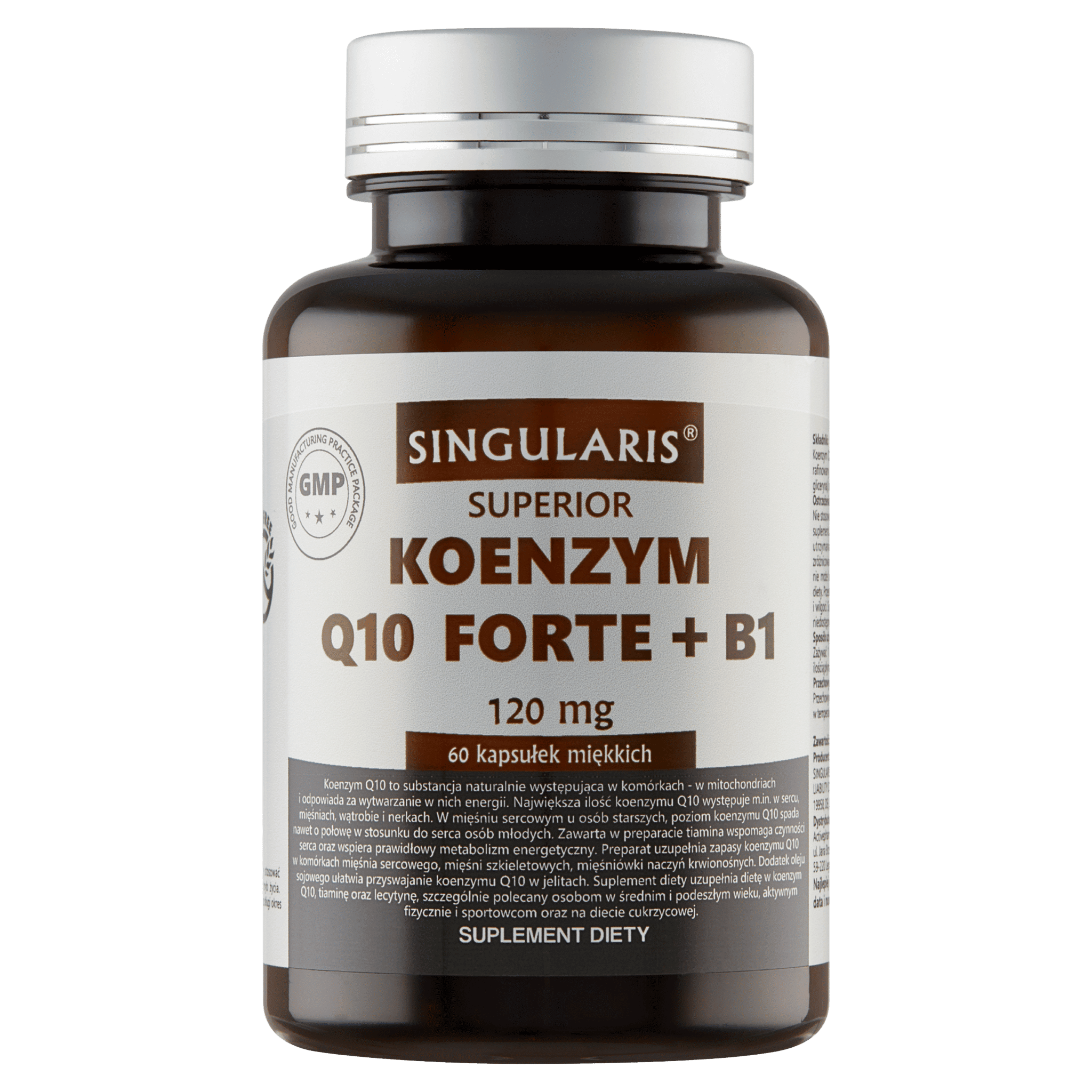 KOENZYM Q10 FORTE + B1 60 kaps SINGULARIS Superior
