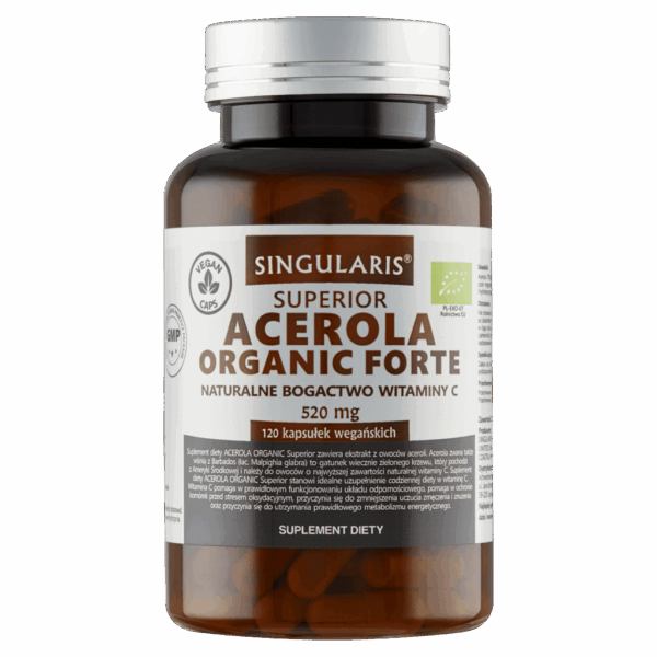 ACEROLA ORGANIC FORTE 520mg - 120 kapsułek wegańskich