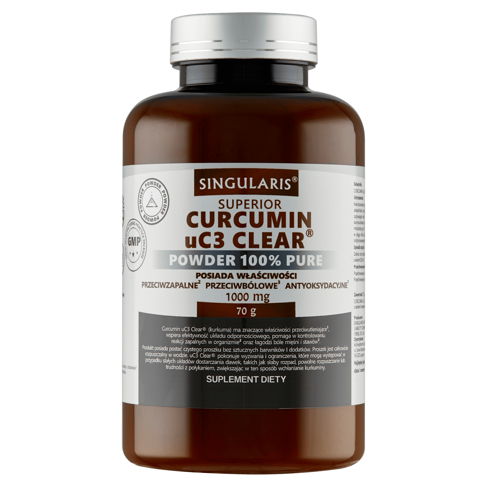 CURCUMIN UC3 CLEAR POWDER 100% PURE 70g