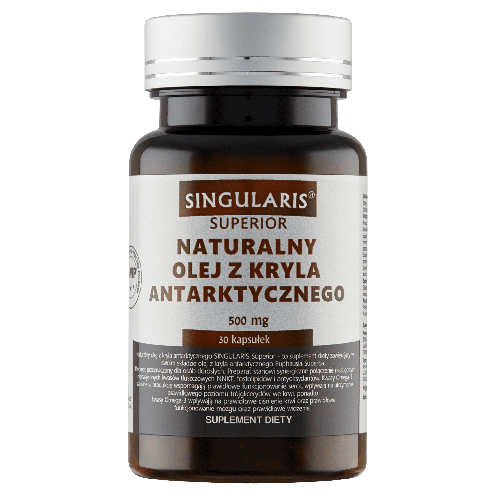 NATURALNY OLEJ Z KRYLA ANTARKTYCZNEGO 500 mg SINGULARIS® SUPERIOR - 30 kapsułek
