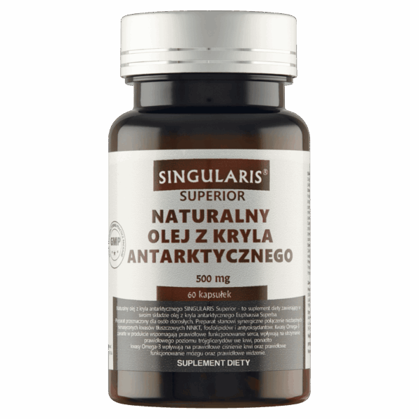 NATURALNY OLEJ Z KRYLA ANTARKTYCZNEGO 500 mg SINGULARIS® SUPERIOR - 60 kapsułek