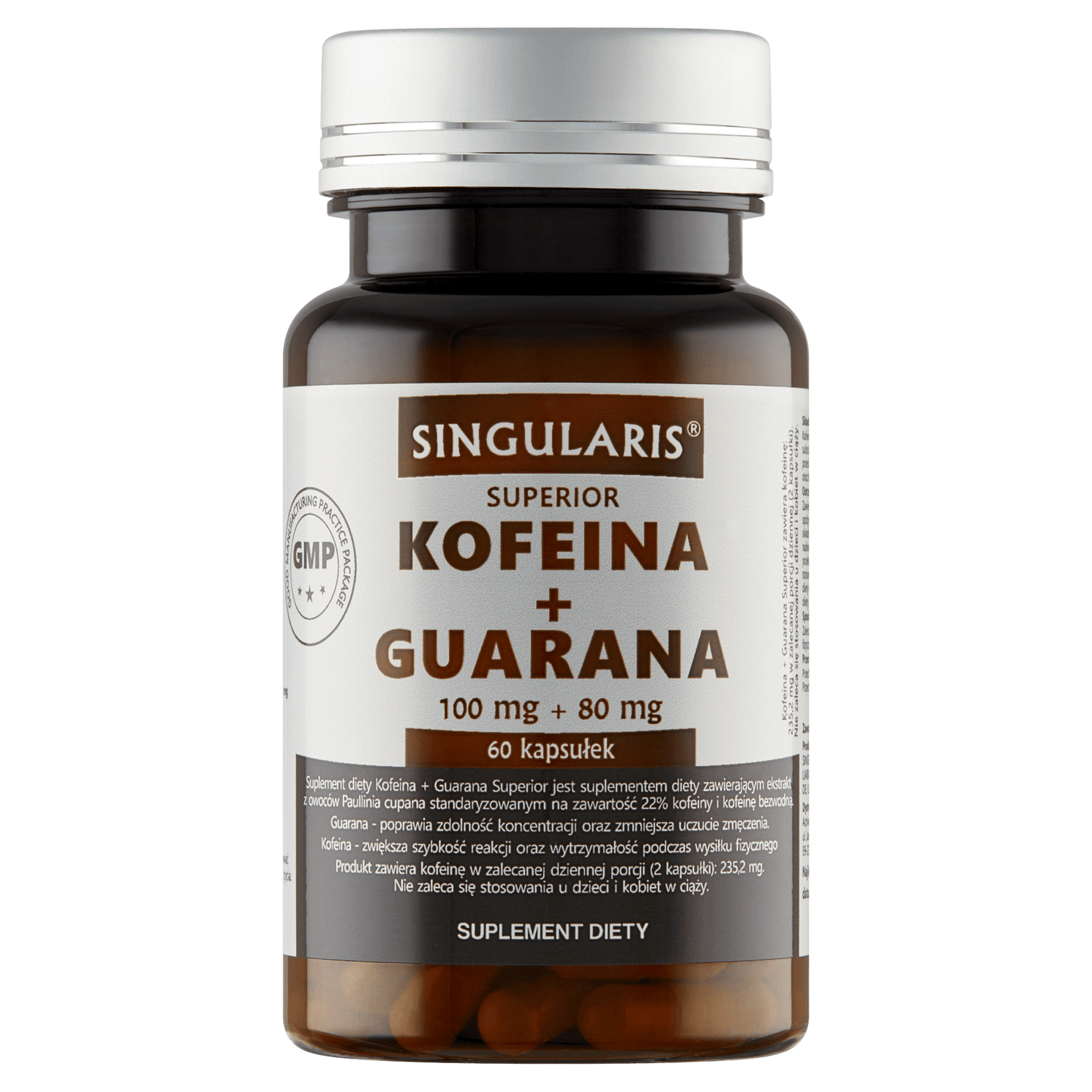 KOFEINA + GUARANA SINGULARIS® SUPERIOR - 60 kapsułek