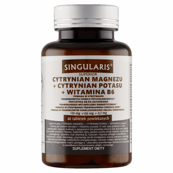 CYTRYNIAN MAGNEZU+ CYTRYNIAN POTASU+ WIT. B6 SINGULARIS 60 tabl.