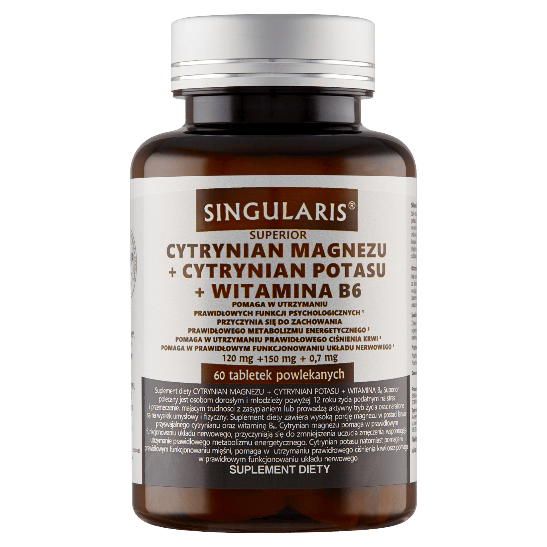 CYTRYNIAN MAGNEZU+ CYTRYNIAN POTASU+ WIT. B6 SINGULARIS 60 tabl.