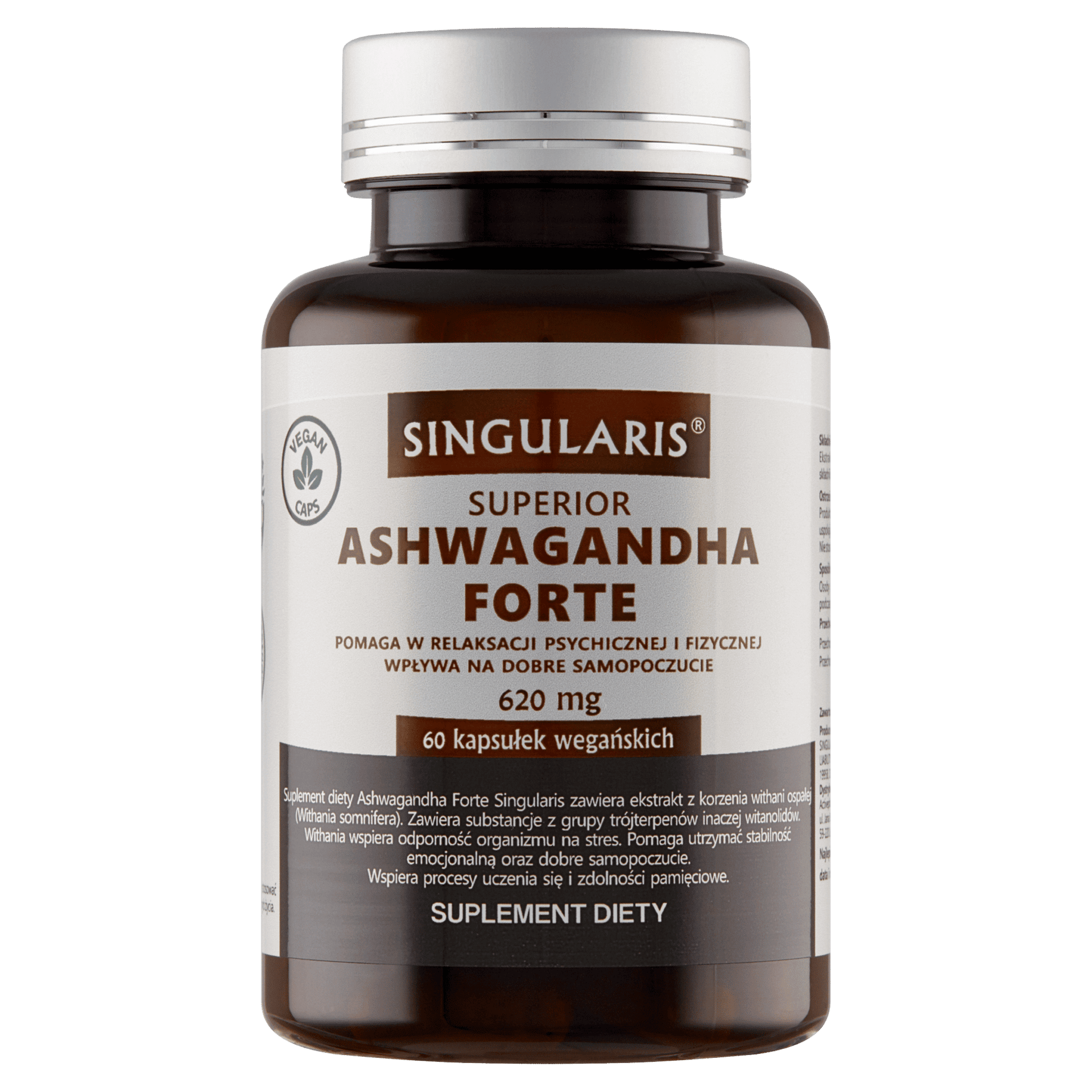 ASHWAGANDHA FORTE 620mg 60 kaps