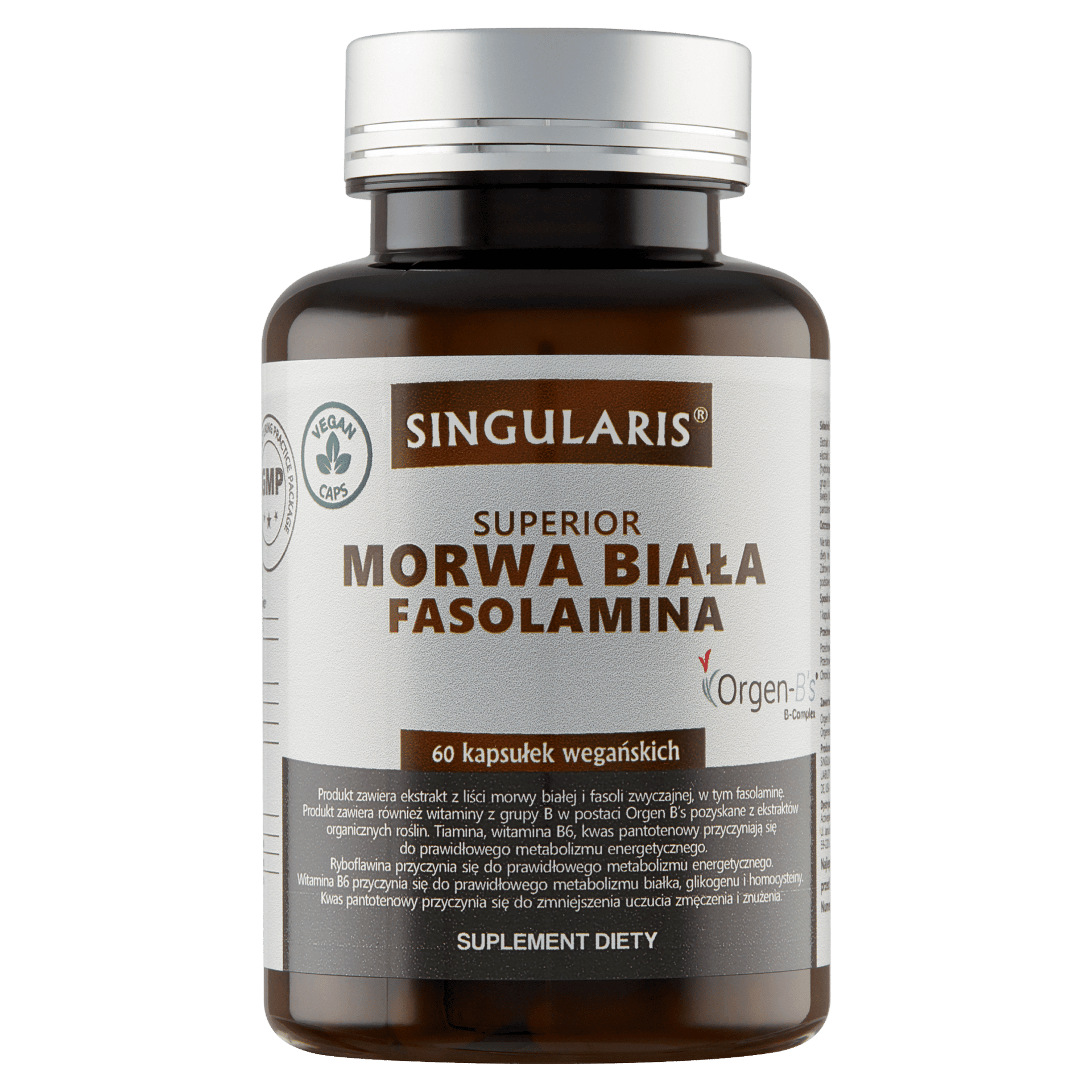 MORWA BIAŁA FASOLAMINA SINGULARIS® SUPERIOR - 60 kapsułek wegańskich