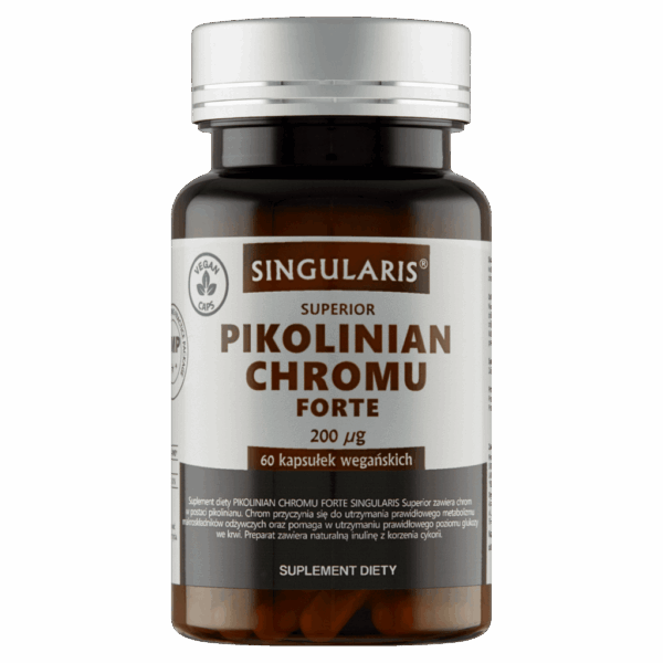 PIKOLINIAN CHROMU FORTE 200 μg SINGULARIS® SUPERIOR - 60 kapsułek wegańskich