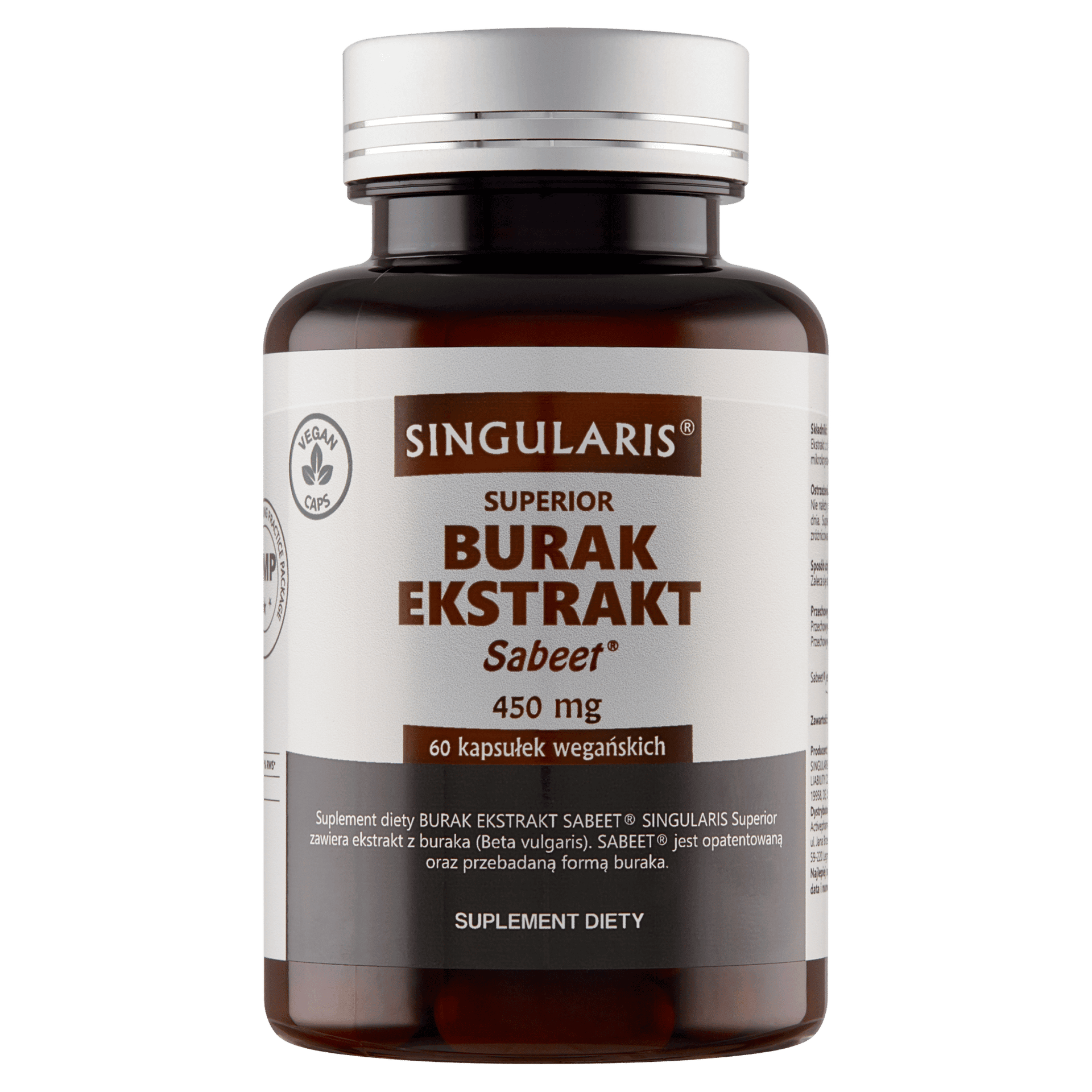 BURAK EKSTRAKT SABEET® 450 mg SINGULARIS® SUPERIOR - 60 kapsułek wegańskich