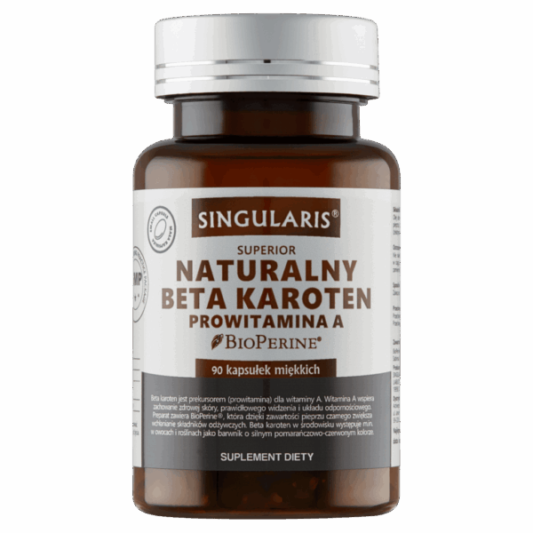 NATURALNY BETA KAROTEN PROWITAMINA A SINGULARIS® SUPERIOR - 90 kapsułek wegańskich