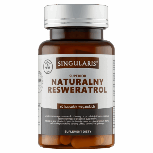 NATURALNY RESWERATROL SINGULARIS® SUPERIOR - 60 kapsułek wegańskich