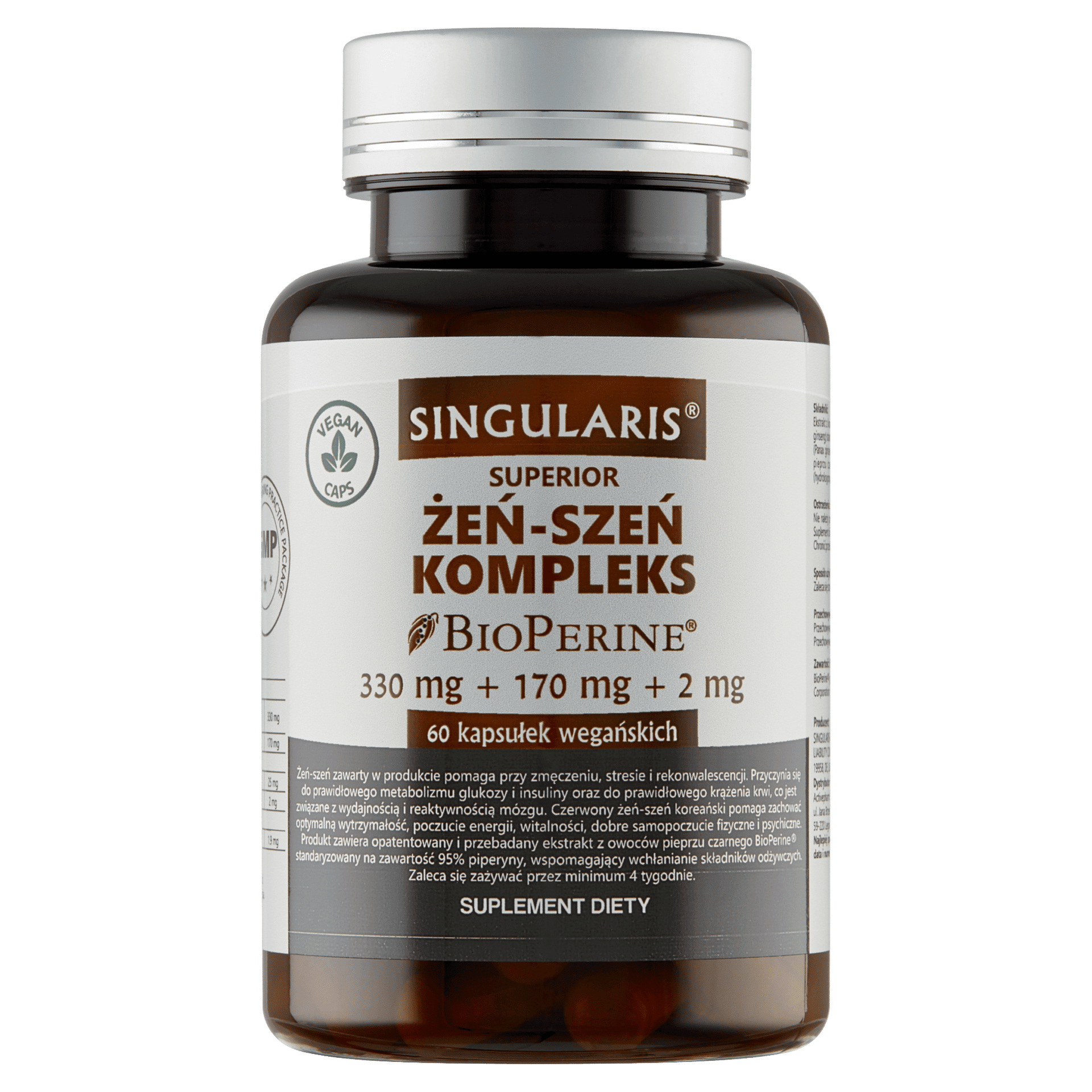 ŻEŃ-SZEŃ KOMPLEKS SINGULARIS® SUPERIOR 60 kapsułek wegańskich
