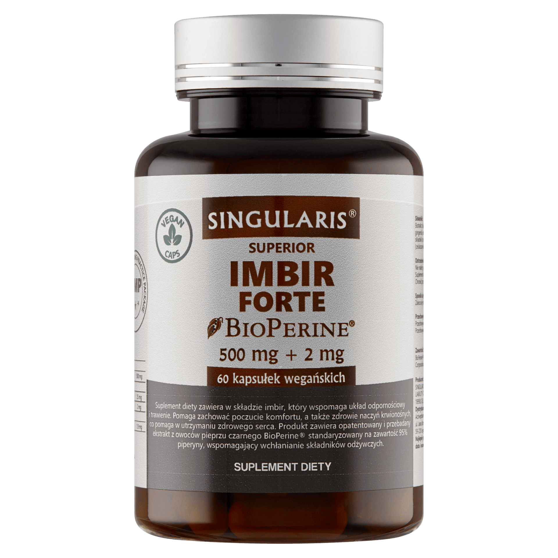 IMBIR FORTE SINGULARIS® SUPERIOR - 60 kapsułek wegańskich