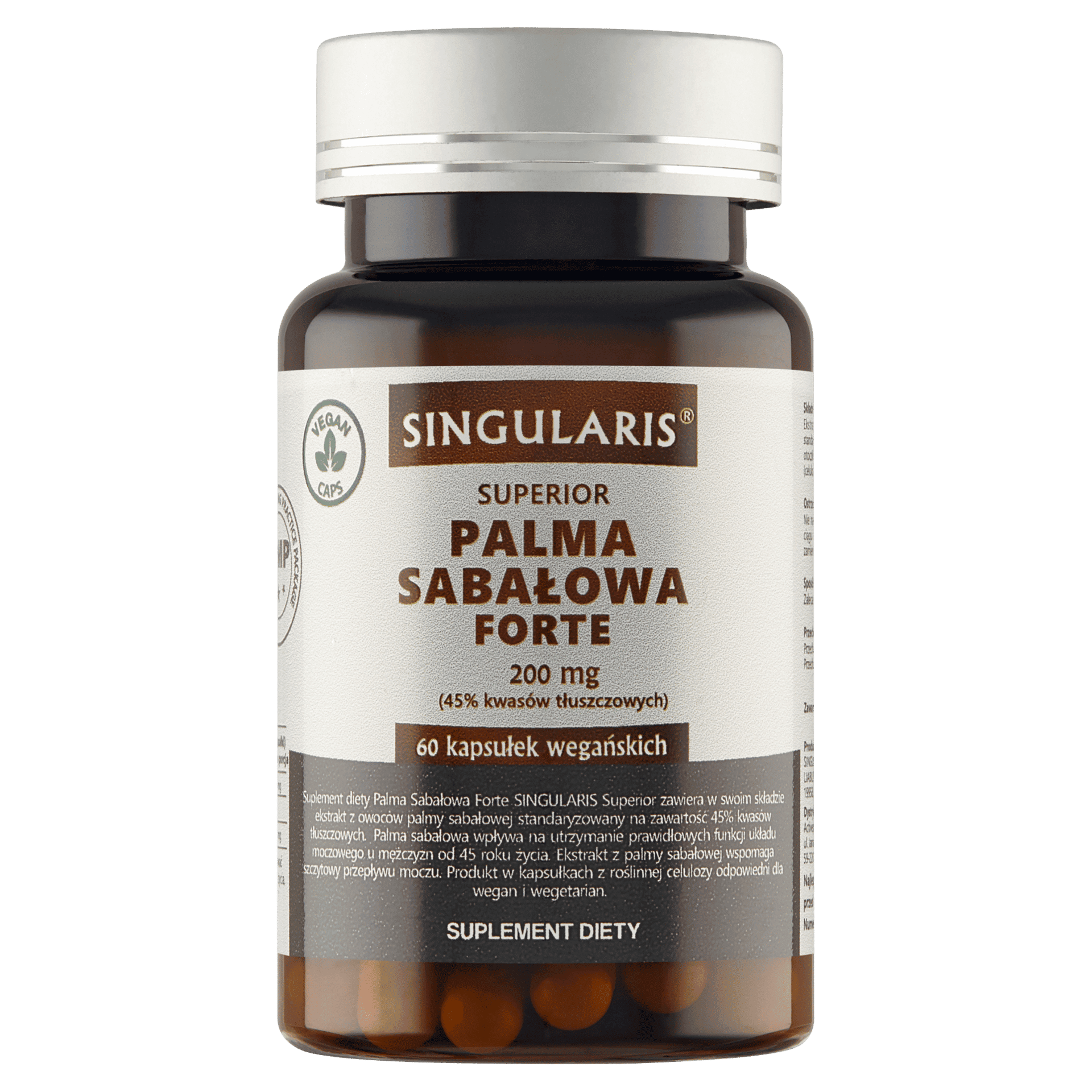 PALMA SABAŁOWA FORTE SINGULARIS® SUPERIOR - 60 kapsułek wegańskich