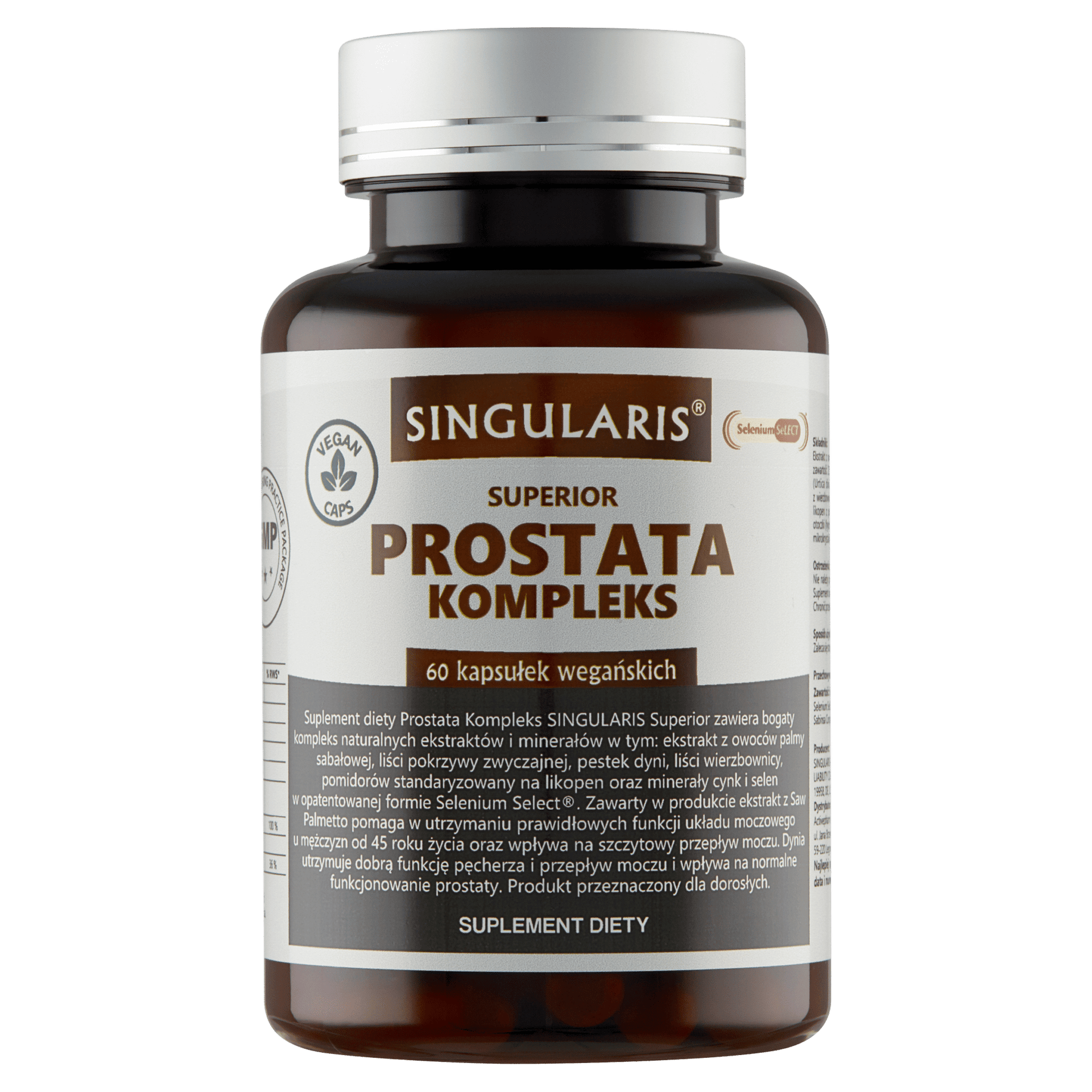 PROSTATA KOMPLEKS SINGULARIS® SUPERIOR - 60 kapsułek wegańskich