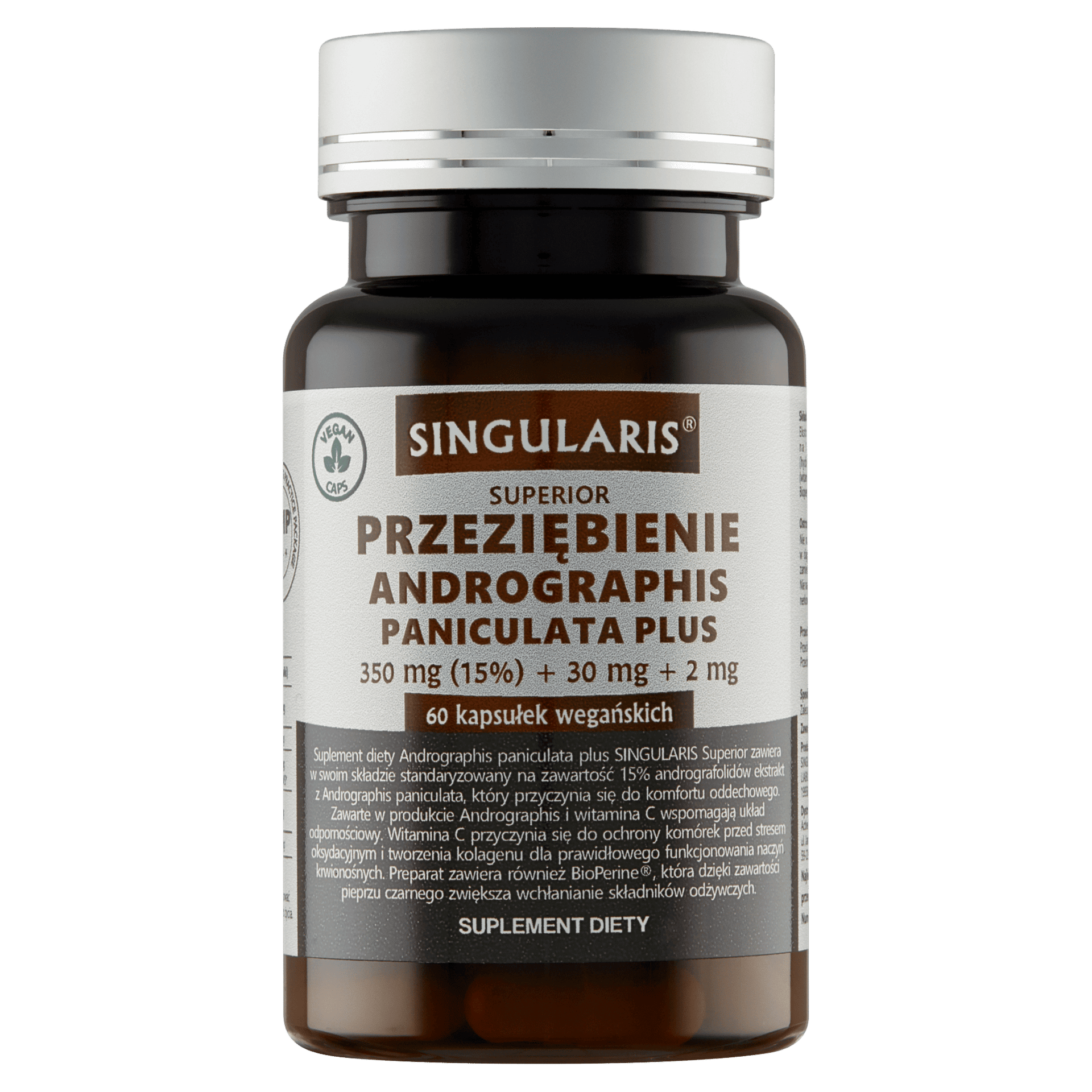 PRZEZIĘBIENIE ANDROGRAPHIS PANICULATA SINGULARIS®-60 kapsułek wegańskich