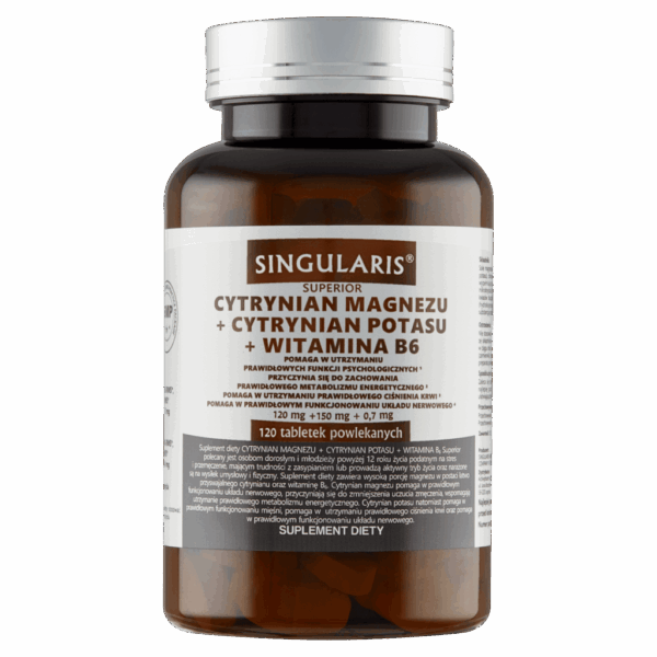 CYTRYNIAN MAGNEZU+ CYTRYNIAN POTASU+ WIT. B6 SINGULARIS 120 tabl