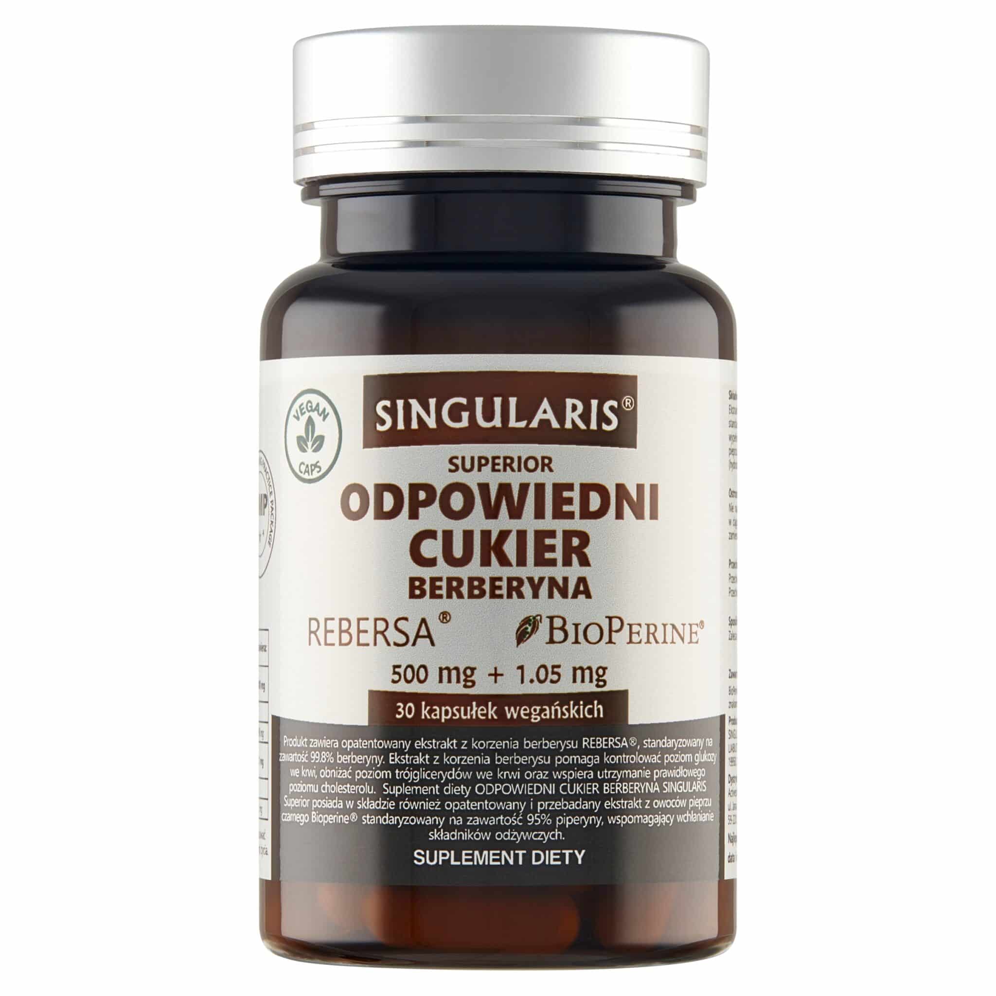 ODPOWIEDNI CUKIER - BERBERYNA - 30 kapsułek