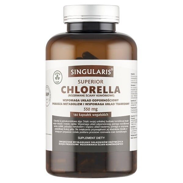 CHLORELLA SUPERIOR 550 mg 180 kaps