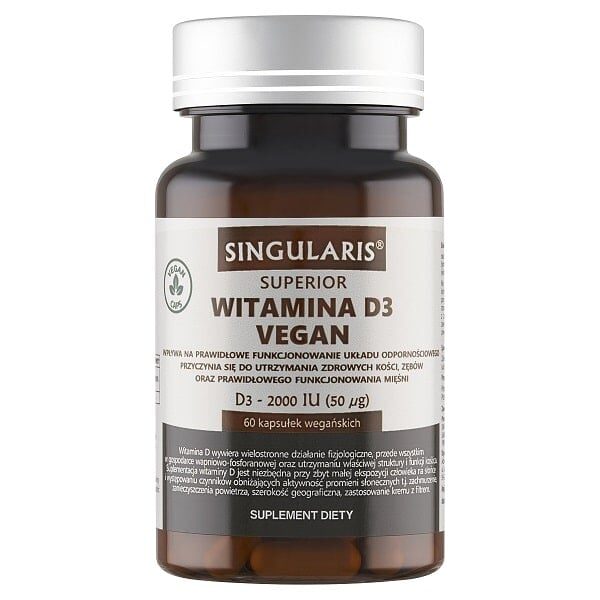 Witamina D3 Vegan 2000 Singularis Superior 60 kaps