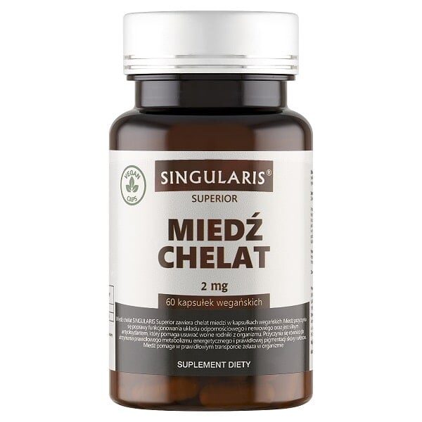 Miedź Chelat Singularis Superior 60 kaps