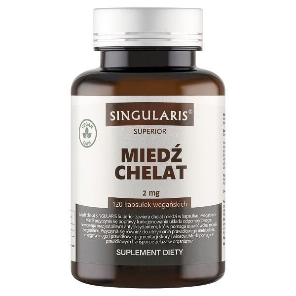 Miedź Chelat Singularis Superior 120 kaps