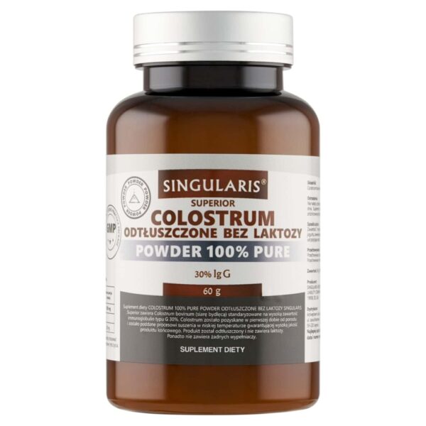 COLOSTRUM ODTŁUSZCZONE BEZ LAKTOZY 60 G.