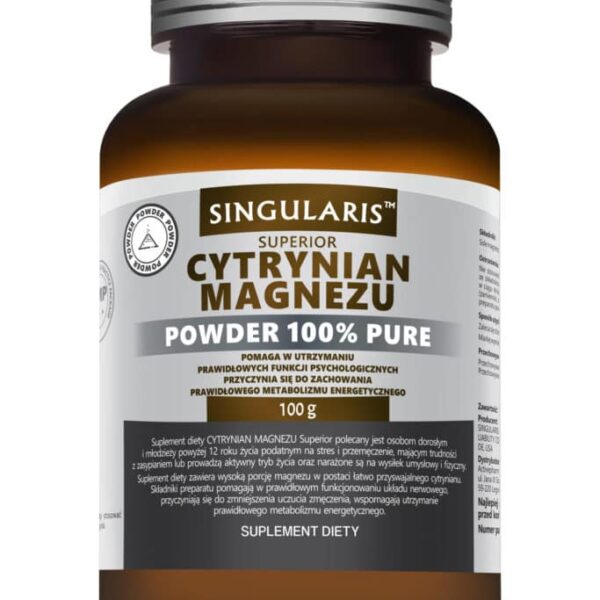 CYTRYNIAN MAGNEZU POWDER 100% PURE 100g SINGULARIS SUPERIOR