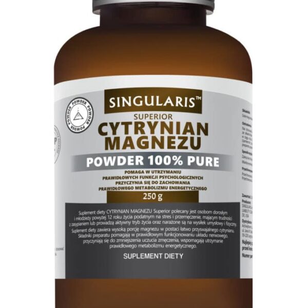 CYTRYNIAN MAGNEZU POWDER 100% PURE 250g SINGULARIS SUPERIOR