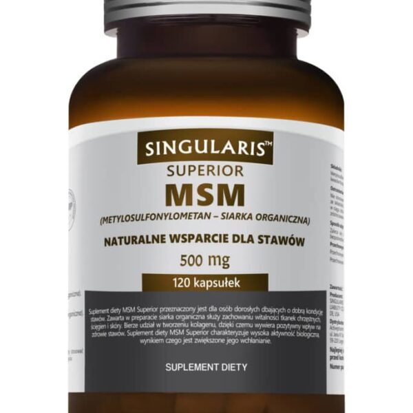 MSM 500 mg SUPERIOR (Stawy) 120 kaps