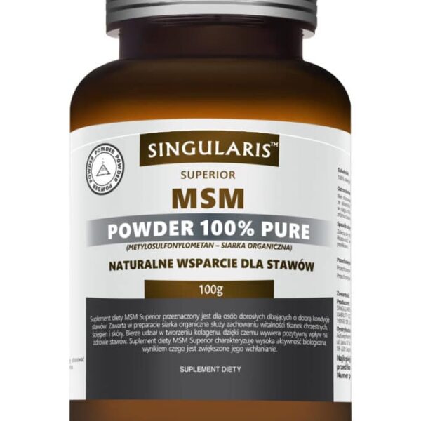 MSM POWDER 100% PURE 100g SINGULARIS SUPERIOR