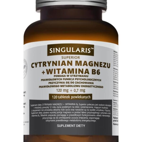 CYTRYNIAN MAGNEZU + WITAMINA B6 SUPERIOR 120 tab.